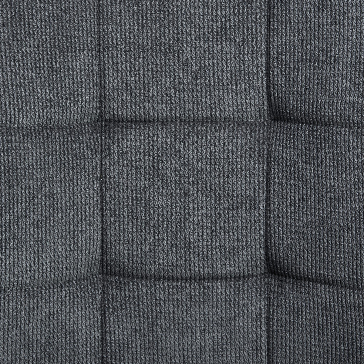 SCHWINGSTUHL  in Eisen Mikrofaser  - Anthrazit/Schwarz, LIFESTYLE, Textil/Metall (44/96/59cm) - MID.YOU
