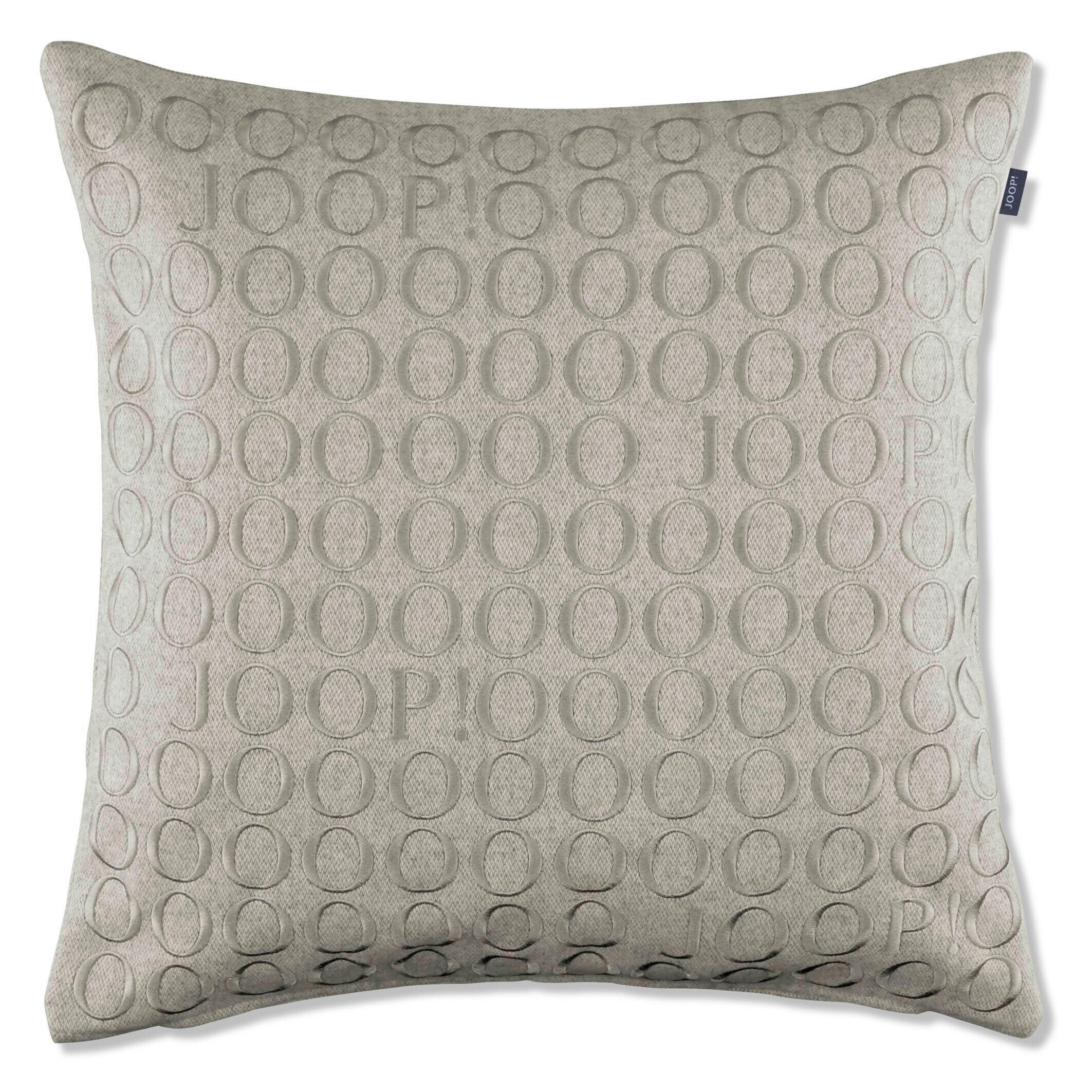 KISSENHÜLLE J! Fine Signature grau 50/50 cm  - Grau, Design, Textil (50/50cm) - Joop!