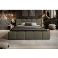 POLSTERBETT Olivgrün 180/200 cm  - Schwarz/Olivgrün, Design, Kunststoff/Textil (180/200cm) - Esposa