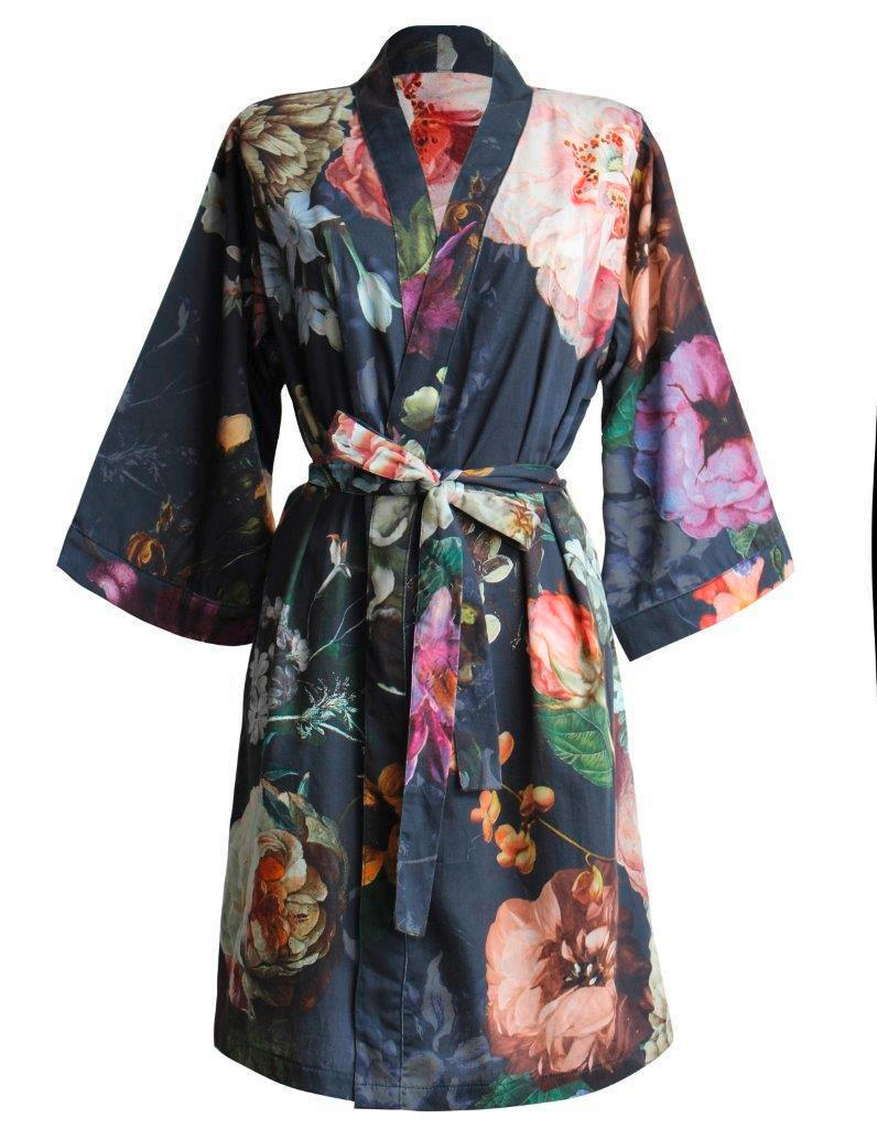 KIMONO FLEUR  - Blau, LIFESTYLE, Textil (Lnull) - Essenza