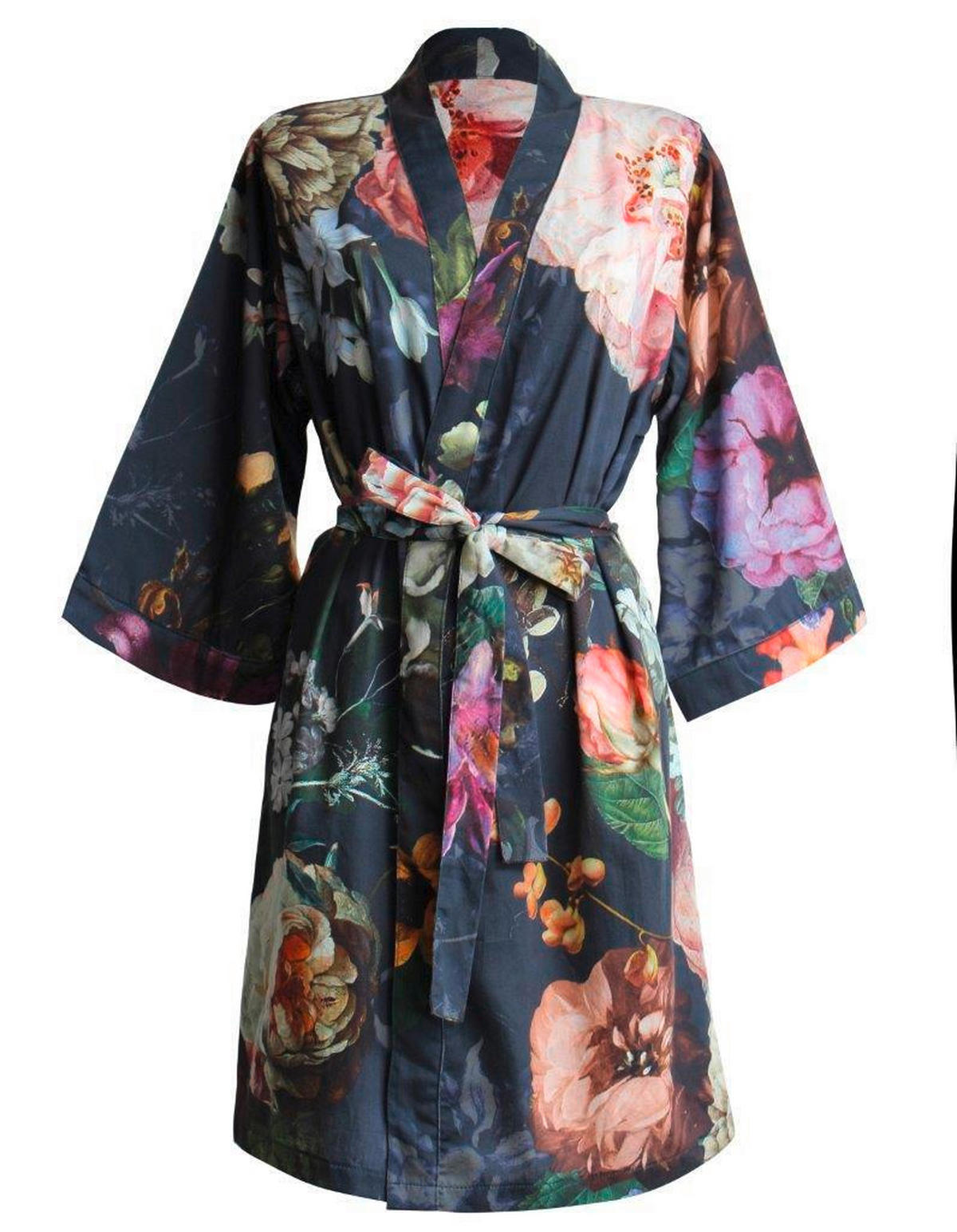 KIMONO FLEUR  - Blau, LIFESTYLE, Textil (Lnull) - Essenza