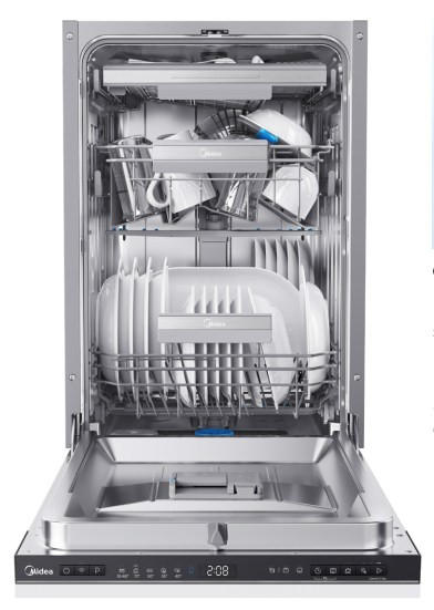 GESCHIRRSPÜLER MDWEB1004MB-WI  - Schwarz, Basics, Metall (44.8/81.5/57cm) - Midea