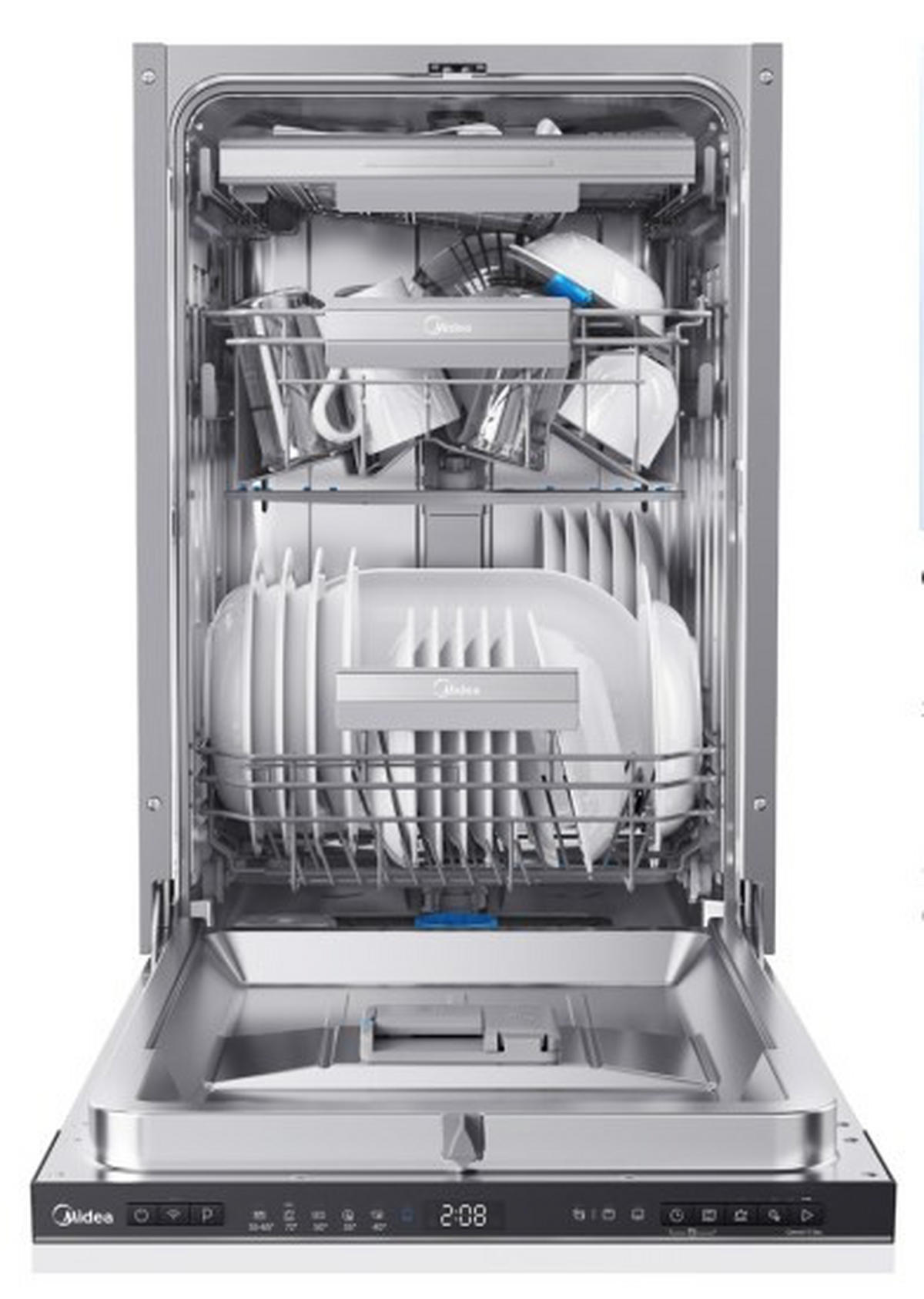 GESCHIRRSPÜLER MDWEB1004MB-WI  - Schwarz, Basics, Metall (44.8/81.5/57cm) - Midea