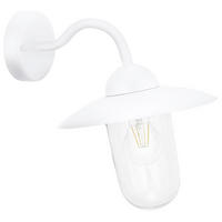 AUßENWANDLEUCHTE 31/31 cm   - Klar/Weiß, Design, Glas/Metall (31/31cm) - Eglo