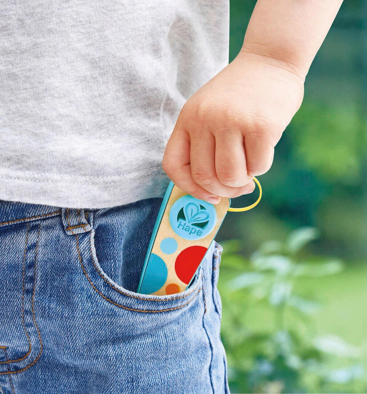 MINIFLÖTE - Gelb/Hellblau, Basics, Holzwerkstoff/Kunststoff (4,5/11/2cm) - Hape