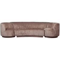 BIGSOFA in Chenille Taupe  - Taupe, Design, Textil (290/72/97cm) - Livetastic