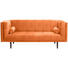 SOFA in Textil Orange - Dunkelbraun/Orange, Design, Holz/Textil (200/80/87cm) - Carryhome SOFA in Textil Orange - Dunkelbraun/Orange, Design, Holz/Textil (200/80/87cm) - Carryhome