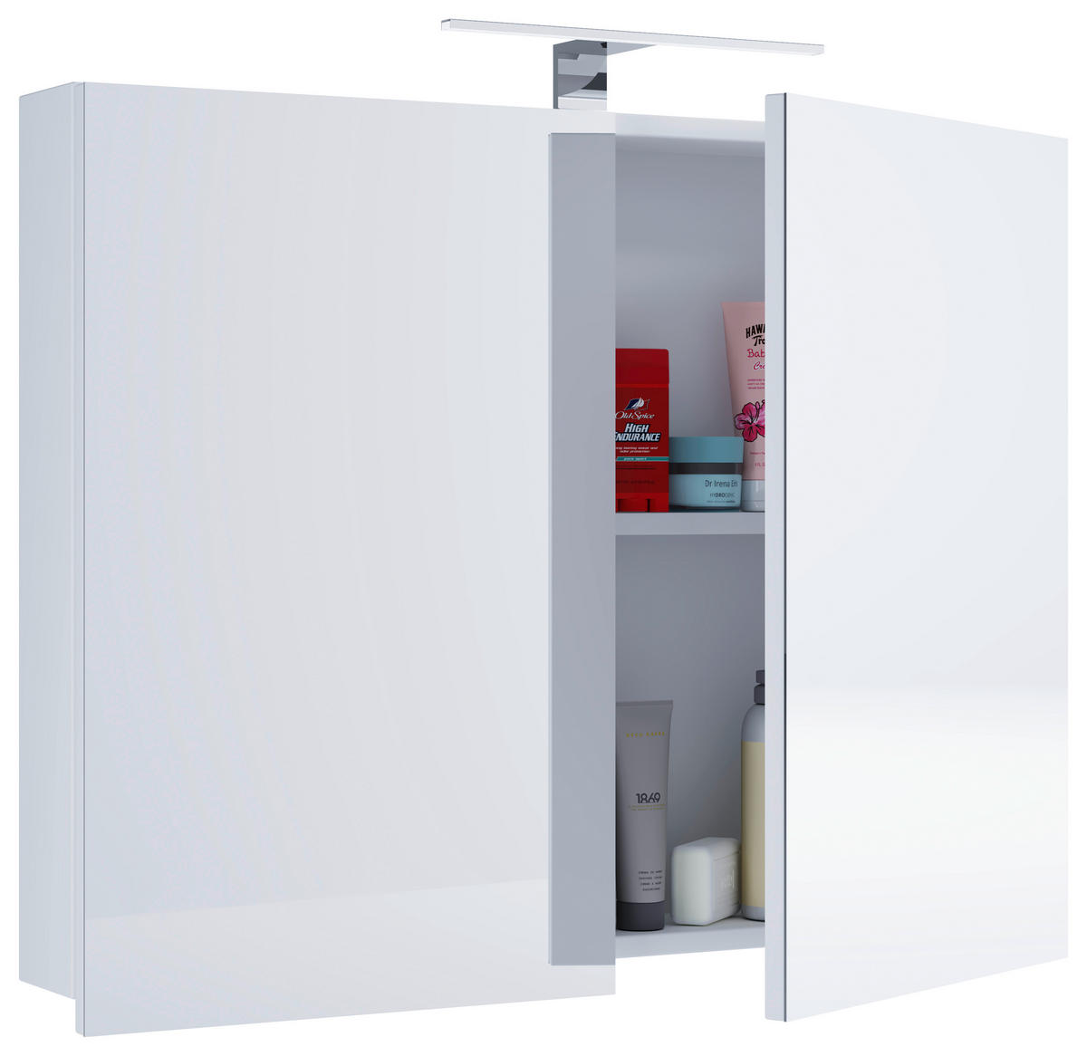 SPIEGELSCHRANK 80/59,2/12 cm  - Weiß, MODERN, Glas/Holzwerkstoff (80/59,2/12cm) - MID.YOU