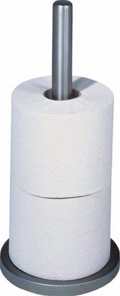 TOILETTENPAPIERHALTER - Edelstahlfarben, Basics, Metall (15/32,5cm) - Sadena