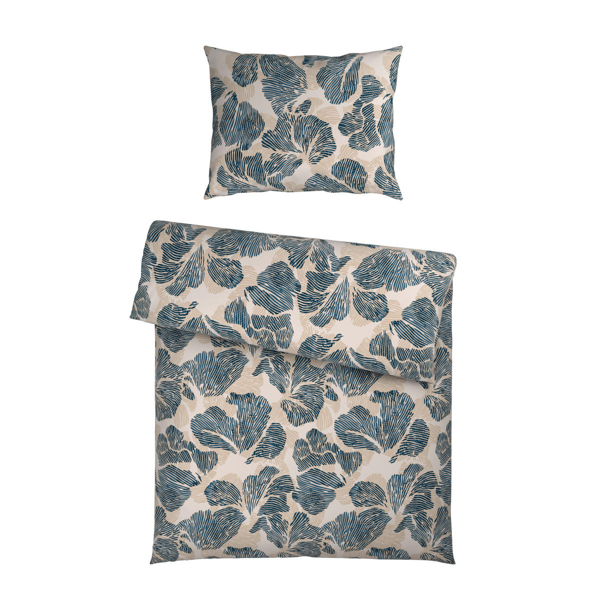 BETTWÄSCHE Mavie Satin 140/200 cm  - Blau, Basics, Textil (140/200cm) - Esposa