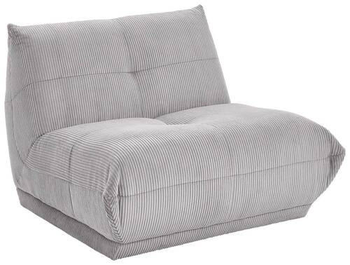 SOFAELEMENT GISELLE Cord Grau  - Grau, Trend, Textil (105/80/112cm) - Livetastic