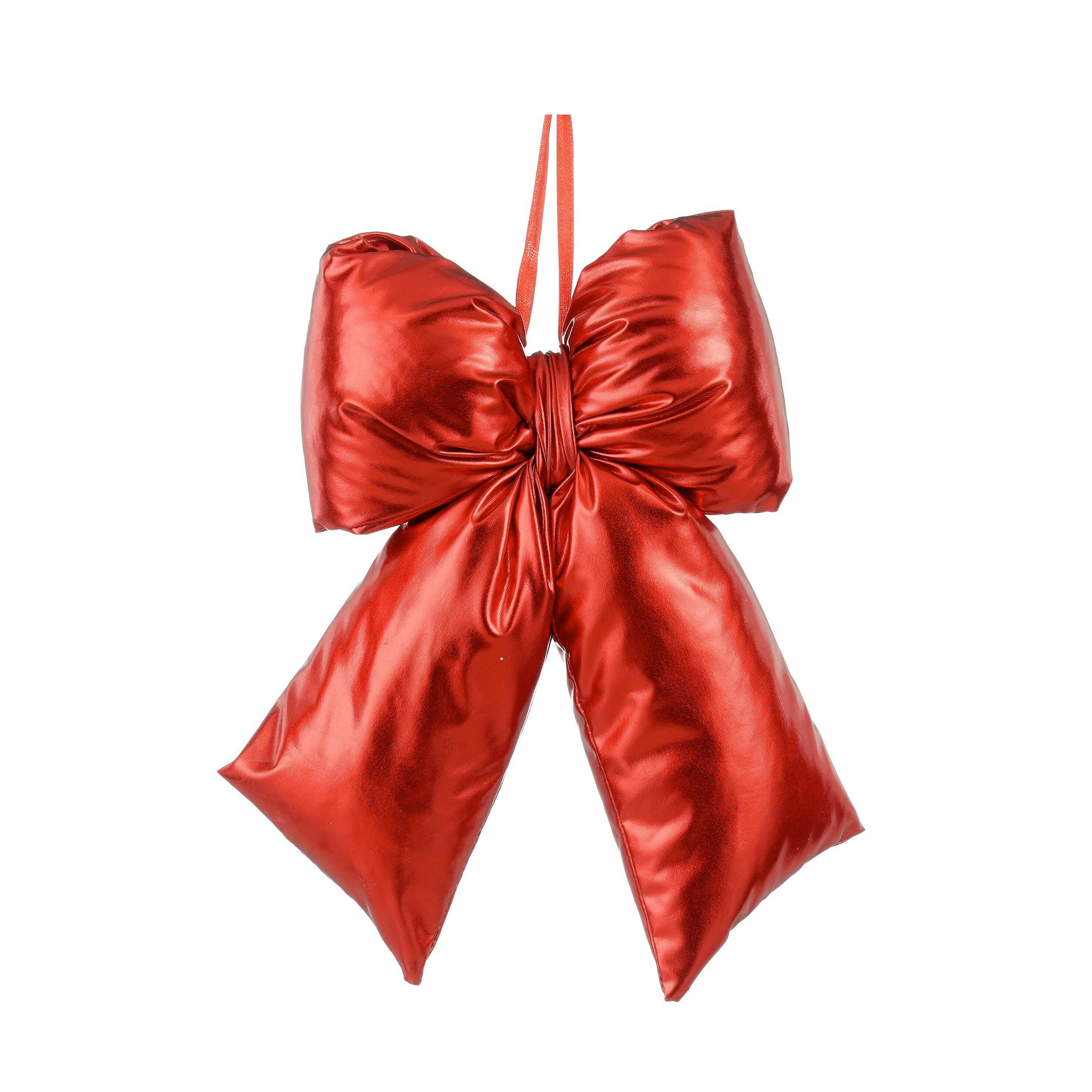 KARÁCSONYFADÍSZ - piros, Basics, textil (30/21/7.5cm)