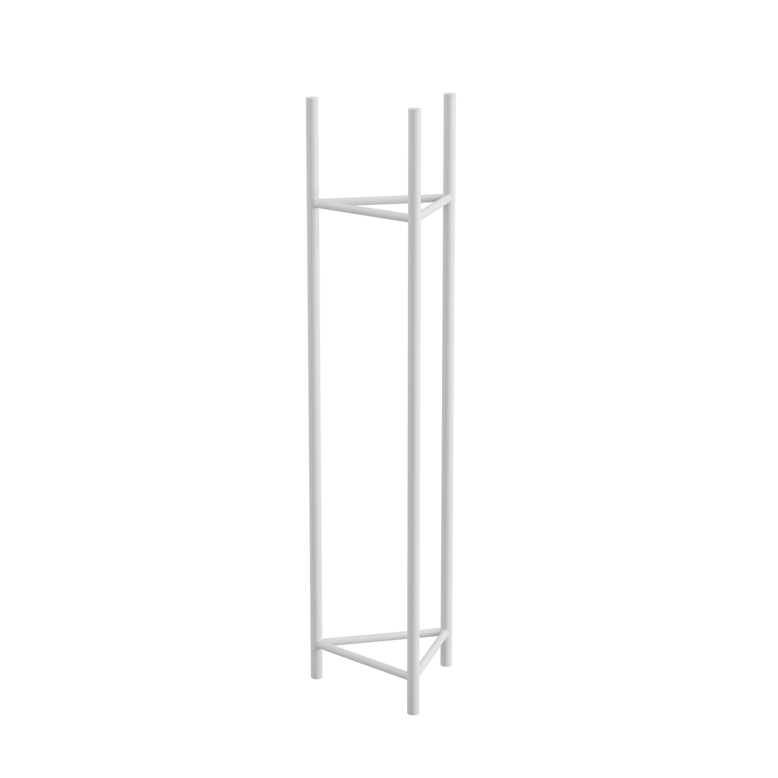 BLUMENSTÄNDER Metall  - Weiß, Basics, Metall (23/90/23cm)