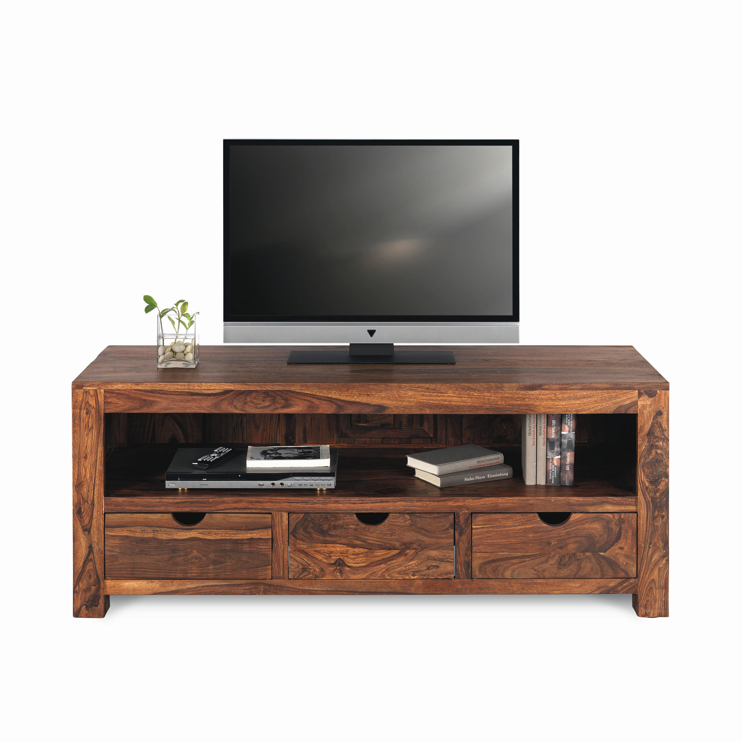 TV DIEL, indický palisander, farba indického palisandra, 150/60/55 cm - farba indického palisandra, Lifestyle, drevo (150/60/55cm) - Landscape