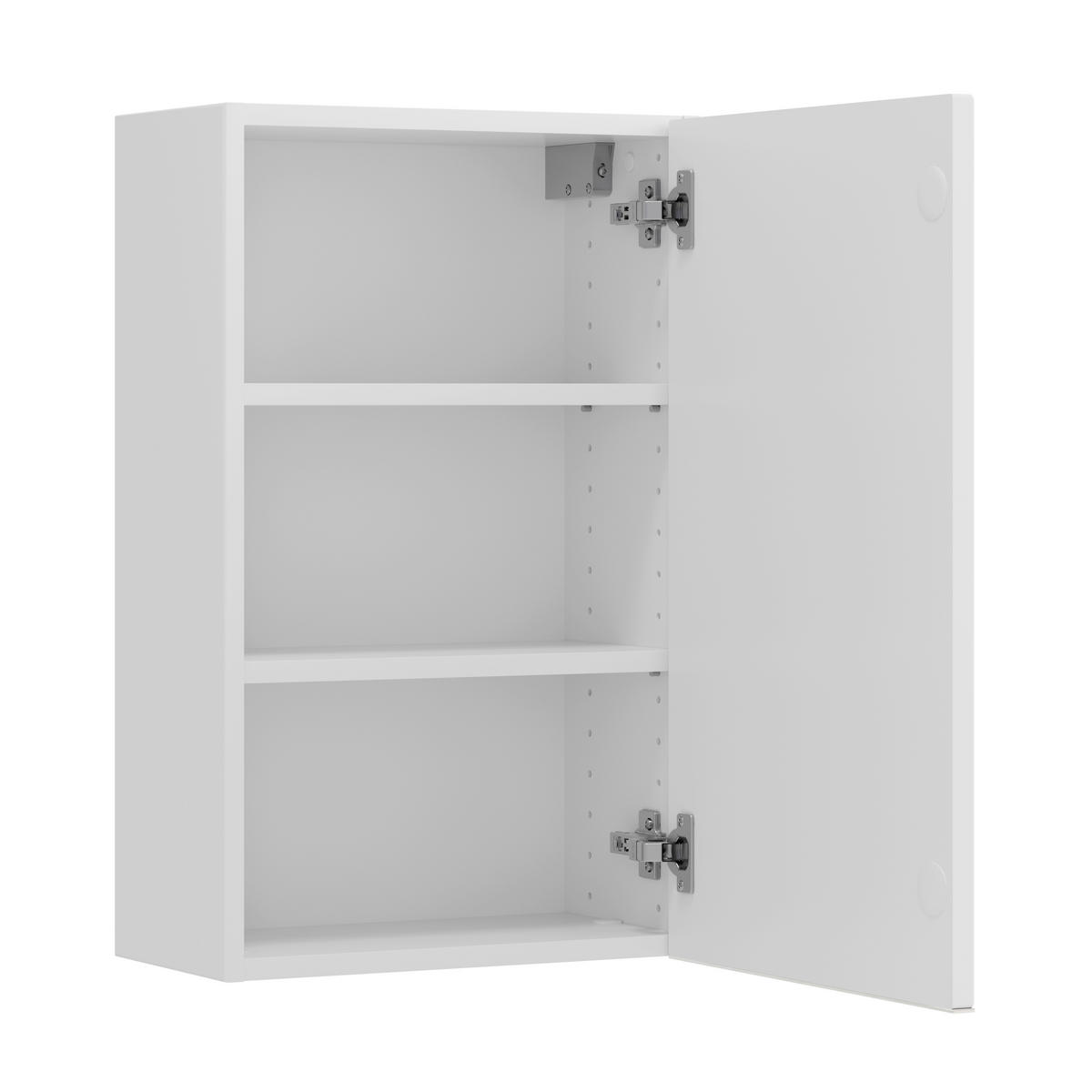 HÄNGESCHRANK 40/64/20 cm  - Edelstahlfarben/Weiß, Trend, Holzwerkstoff/Metall (40/64/20cm) - Held