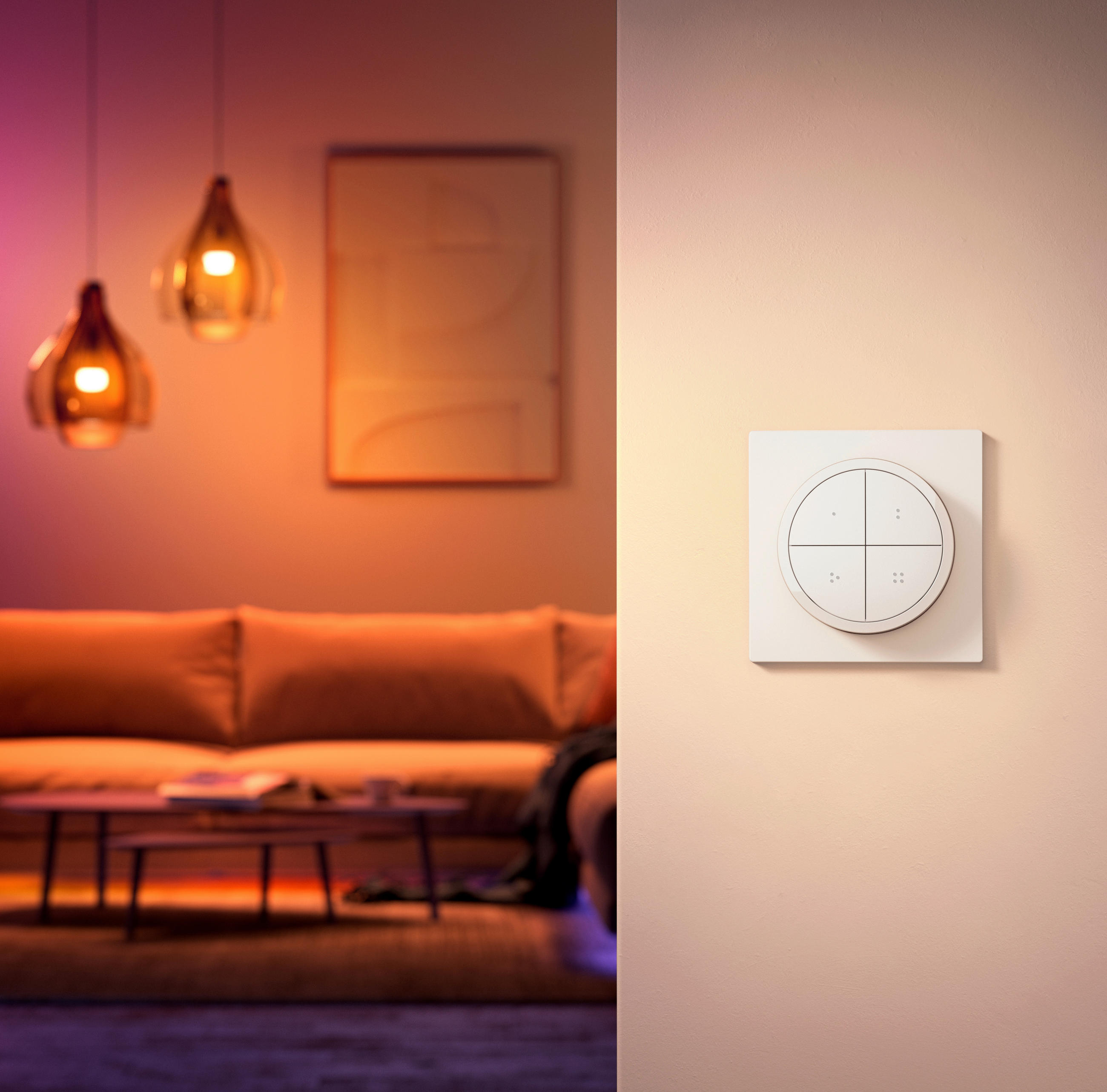 STEUERELEMENT - Weiß, Basics, Kunststoff (6/6/2cm) - Philips HUE