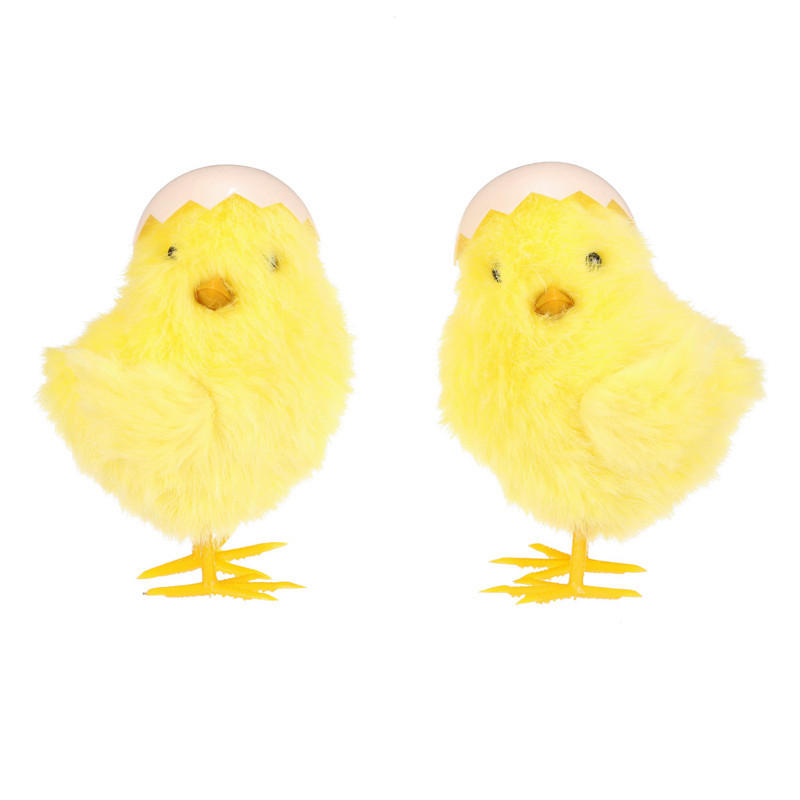 DEKORAČNÍ ZVÍŘÁTKO - žlutá, Basics, textil (8/12/6cm)