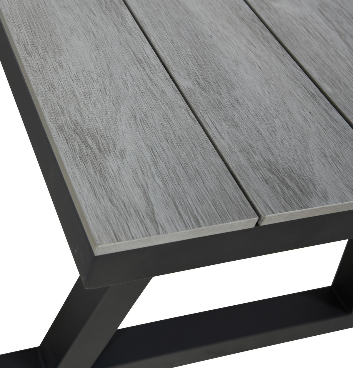 GARTENTISCHGRUPPE Stahl  - Anthrazit/Grau, Basics, Kunststoff/Metall - Ambia Garden