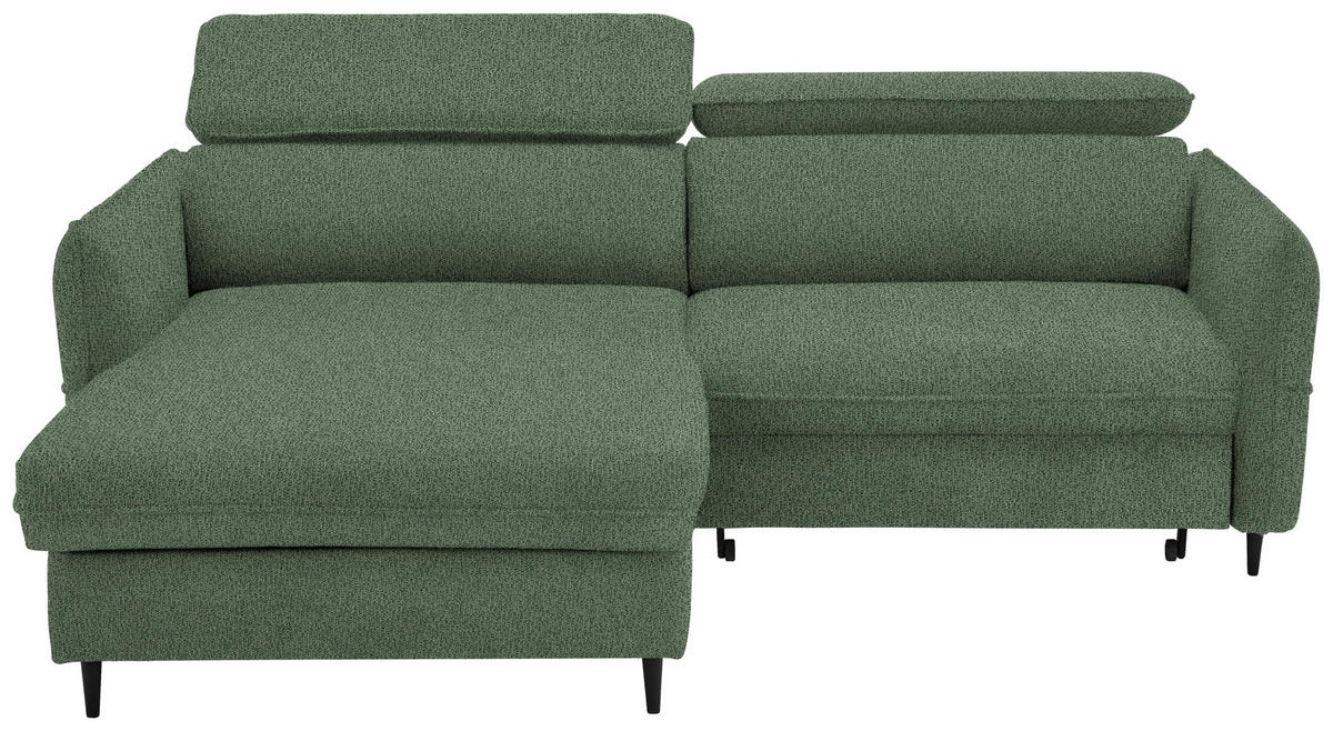 Freisteller von Stylife ECKSOFA Grün Flachgewebe.