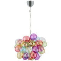 HÄNGELEUCHTE 50/45 cm  - Türkis/Transparent, Design, Glas (50/45cm) - By Rydéns