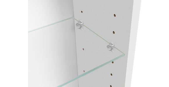 SPIEGELSCHRANK 101/64/21 cm  - Kaschmir/Alufarben, KONVENTIONELL, Glas/Holzwerkstoff (101/64/21cm) - Xora