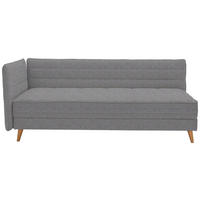 LIEGE  in Grau  - Grau, MODERN, Holz/Textil (210/84/130cm) - Joka