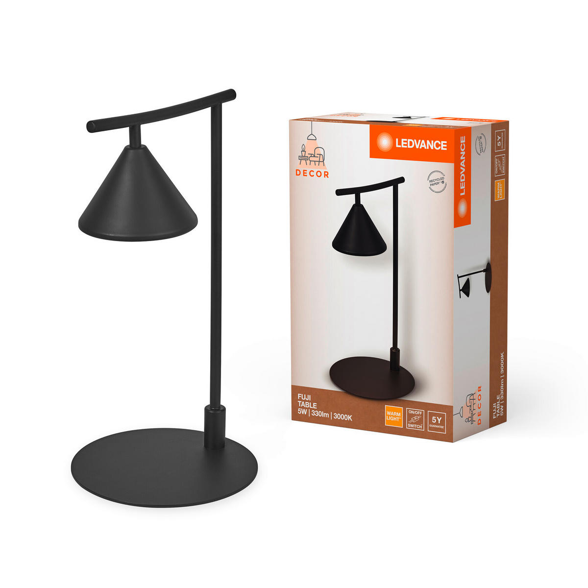 LED-TISCHLEUCHTE 20/21/40,5 cm   - KONVENTIONELL, Metall (20/21/40,5cm) - Ledvance