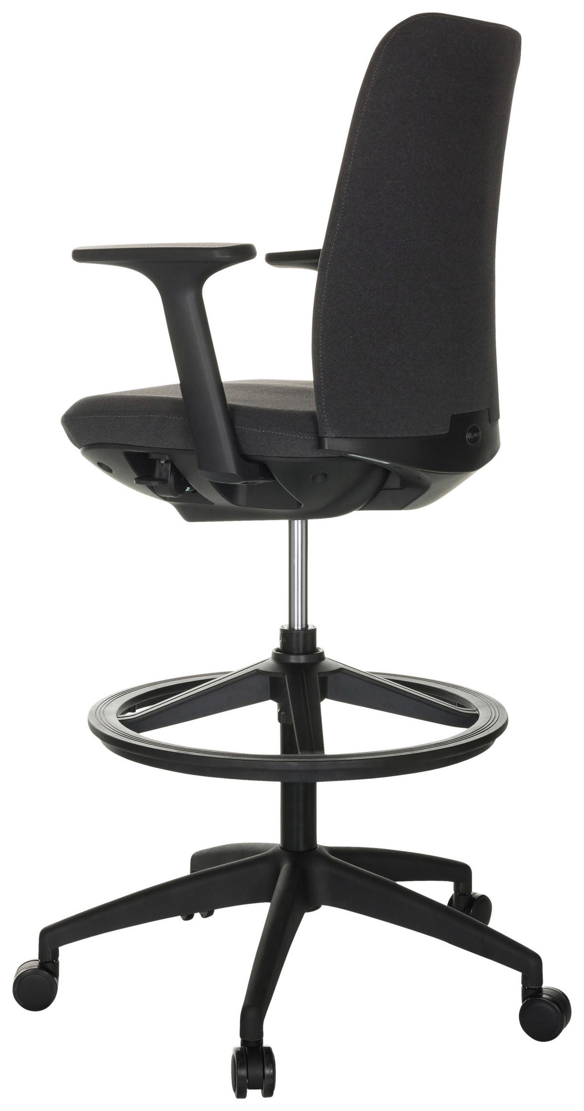 OTOČNÁ ŽIDLE, černá - černá, Basics, textil/plast (73/115-140/73cm) - MID.YOU