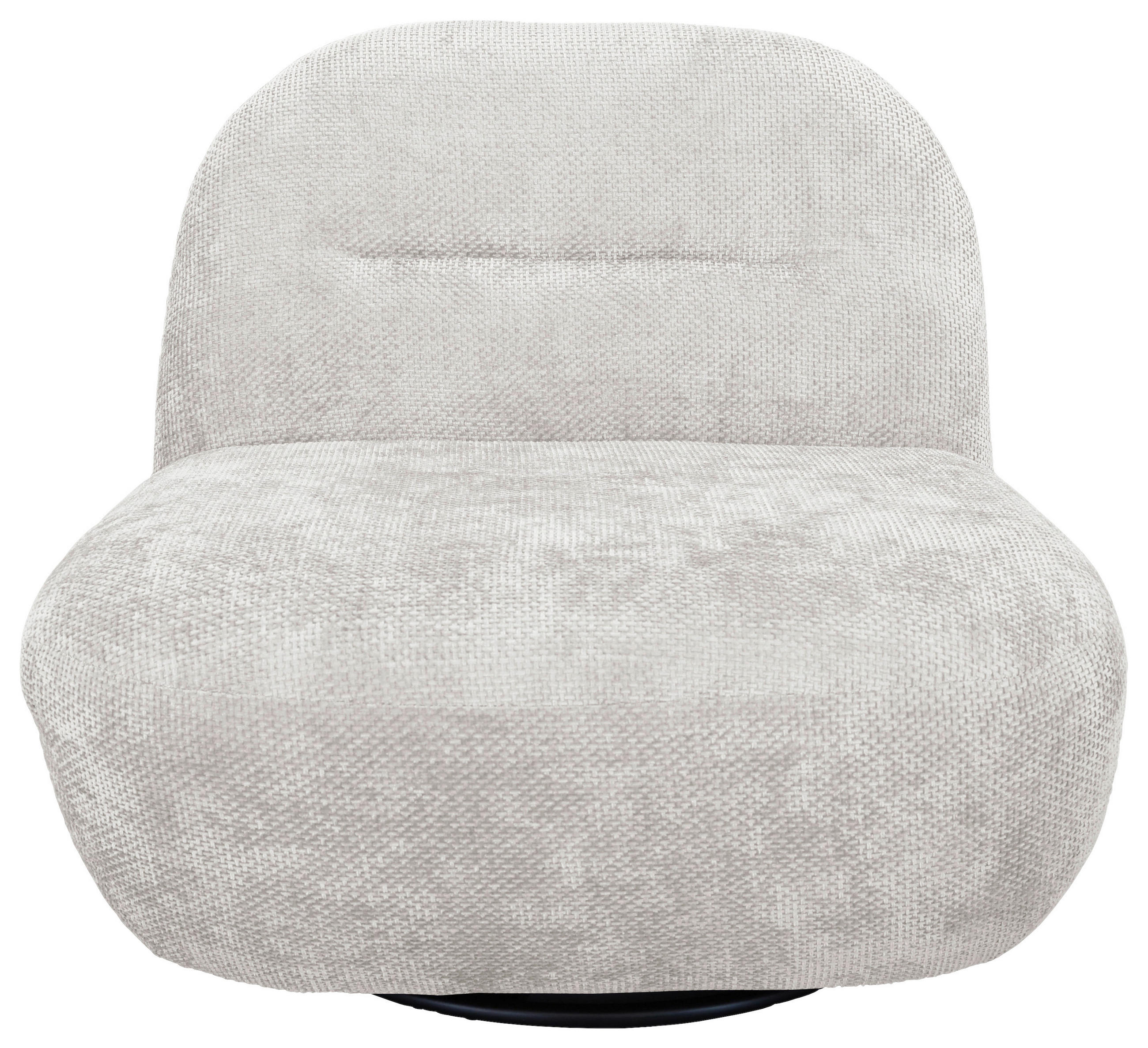 SESSEL in Struktur Weiß  - Schwarz/Weiß, Basics, Textil/Metall (85/74/85cm) - Livetastic