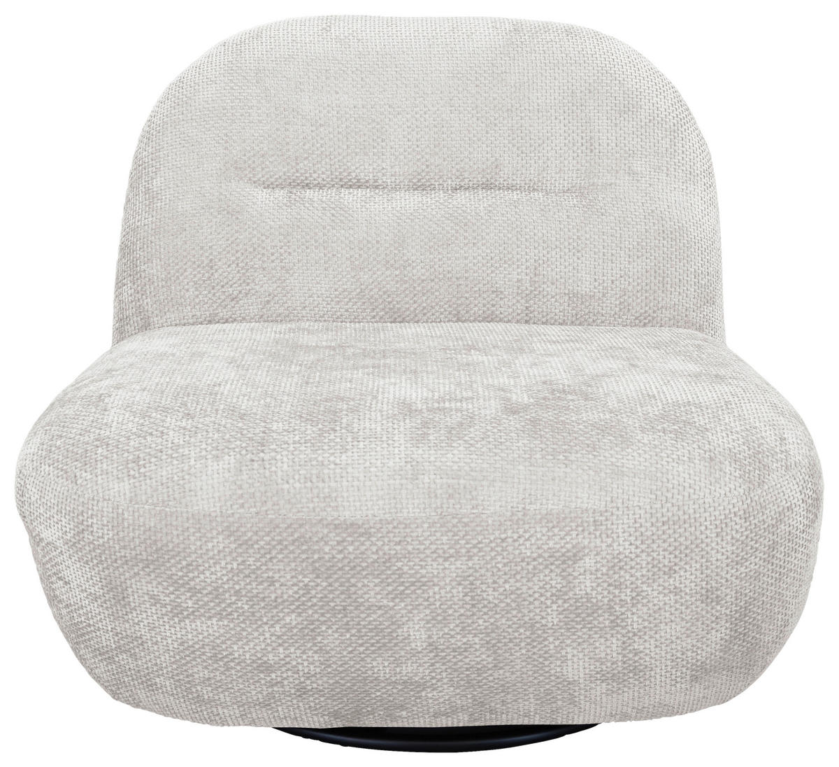 SESSEL in Struktur Weiß  - Schwarz/Weiß, Basics, Textil/Metall (85/74/85cm) - Livetastic