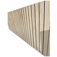 LOWBOARD LINO in 181/50/40 cm - Eichefarben/Schwarz, Design, Holzwerkstoff/Metall (181/50/40cm) - Xora