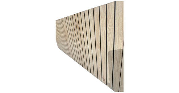 LOWBOARD LINO in 181/50/40 cm - Eichefarben/Schwarz, Design, Holzwerkstoff/Metall (181/50/40cm) - Xora