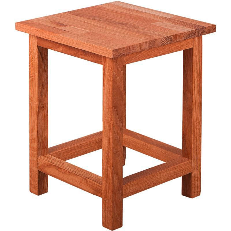 Universalhocker Echtholz  - Eichefarben, Basics, Holz (30/40/30cm) - Gardenson