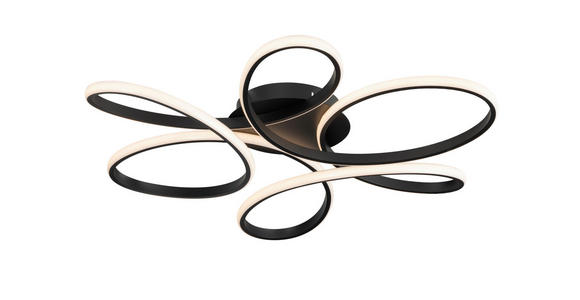 LED-DECKENLEUCHTE 70/10 cm   - Schwarz, Design, Kunststoff/Metall (70/10cm) - Novel