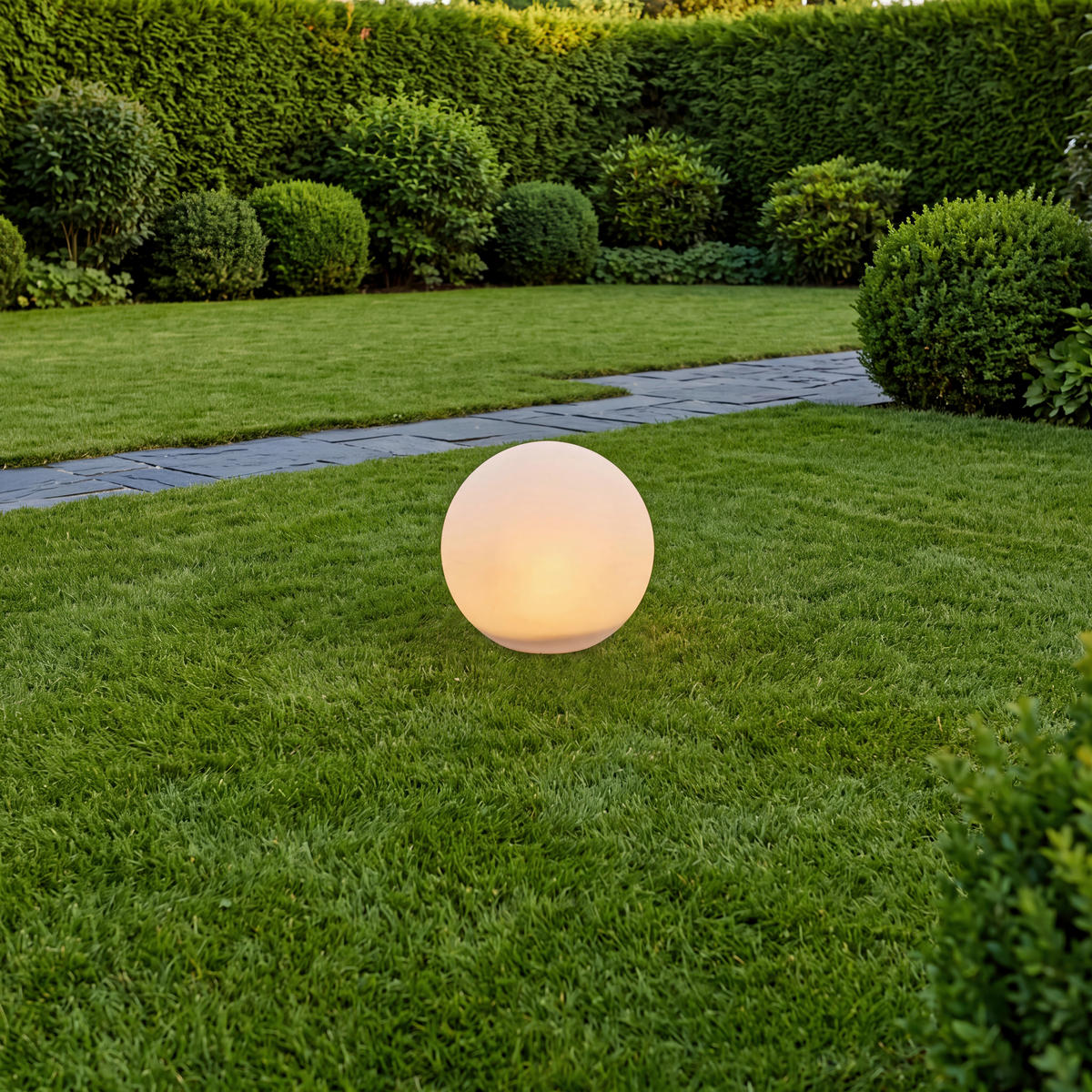 SOLARLEUCHTE 30 cm  - Weiß, Trend, Kunststoff (30cm) - Ambia Garden