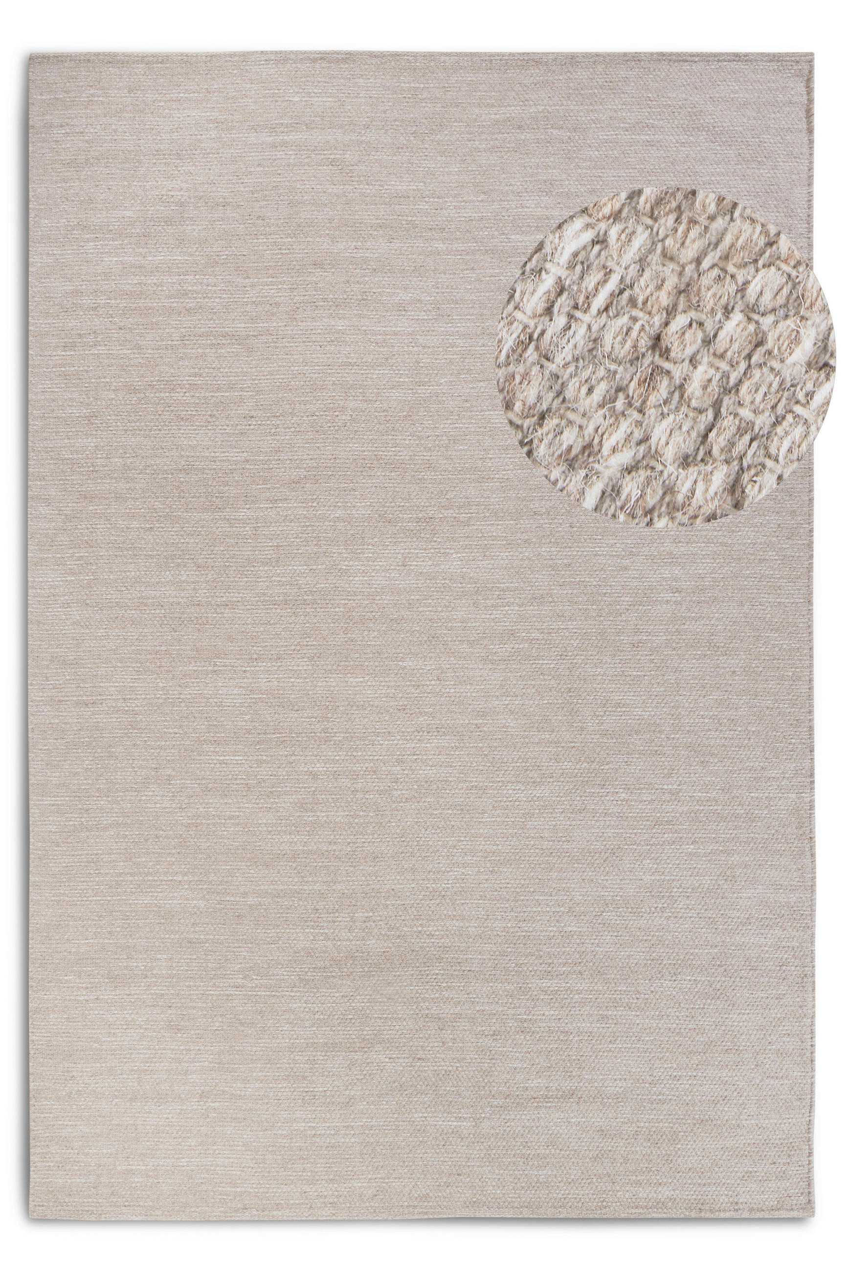 WEBTEPPICH 80/150/150 cm Delhi Creme, Beige  - Beige/Creme, Basics, Textil (80/150/150cm) - Elle Decoration