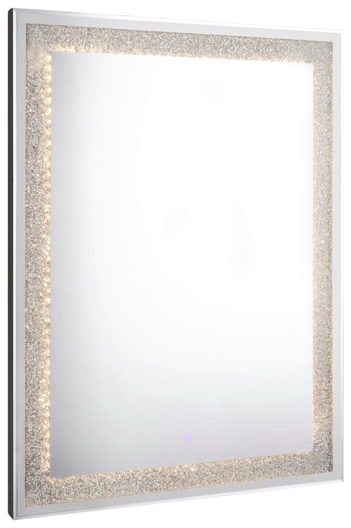 BADEZIMMERSPIEGEL 60/80/3,5 cm  - Schwarz, MODERN, Glas/Metall (60/80/3,5cm)