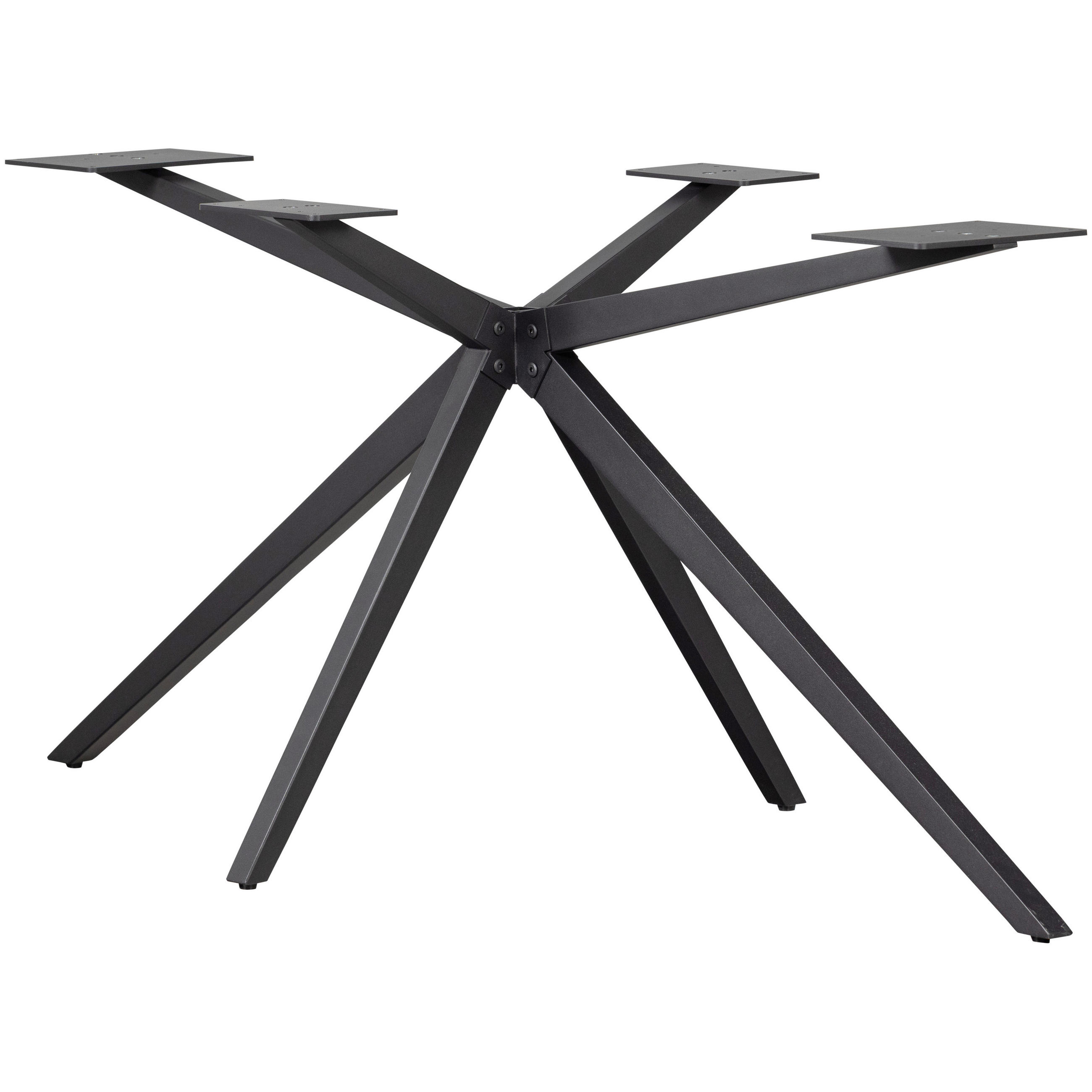 TISCHGESTELL in Metall   - Schwarz, MODERN, Metall (170/72/80cm) - Livetastic