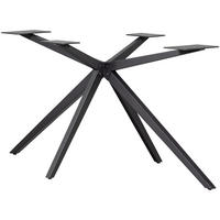 TISCHGESTELL in Metall   - Schwarz, MODERN, Metall (170/72/80cm) - Livetastic