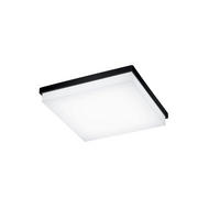 LED-DECKENLEUCHTE Cosi 31.5/31.5/6.5 cm  - Schwarz, Design, Metall (31.5/31.5/6.5cm) - Helestra