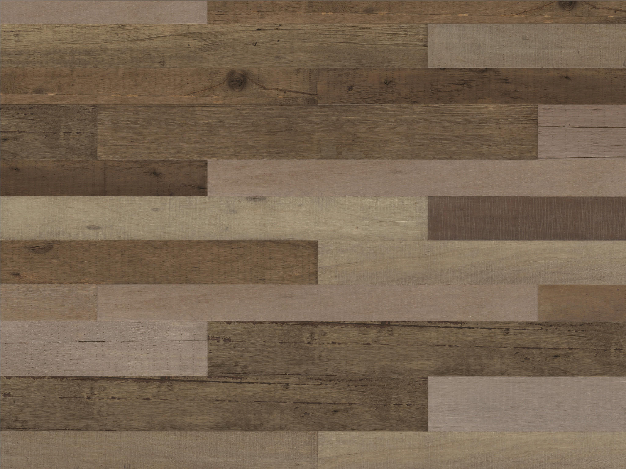 WANDVERKLEIDUNG 6 Stück  - Braun, Basics, Holz (120/12/1cm)
