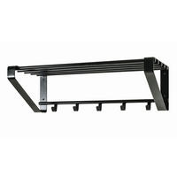 STENSKI OBEŠALNIK - črna, Moderno, kovina (65/30/20cm) - Xora