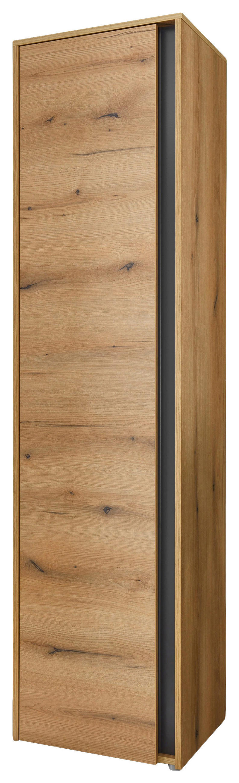 GARDEROBENSCHRANK  in 50/200/40 cm  - Eichefarben/Anthrazit, Design, Holzwerkstoff/Kunststoff (50/200/40cm) - Modante