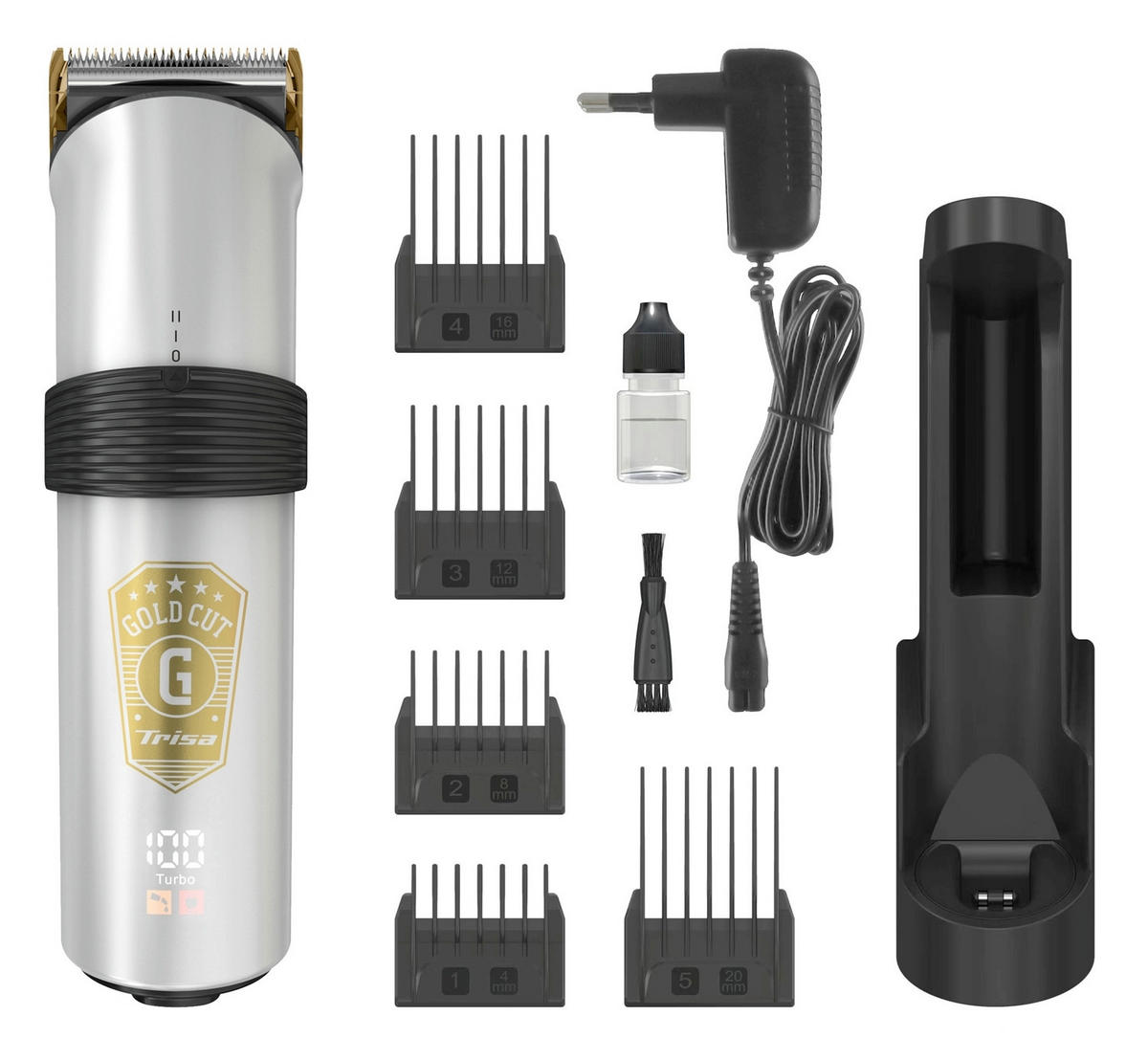 HAARSCHNEIDER  - Silberfarben, Basics, Kunststoff (4,7/5/16,9cm) - Trisa Electronics