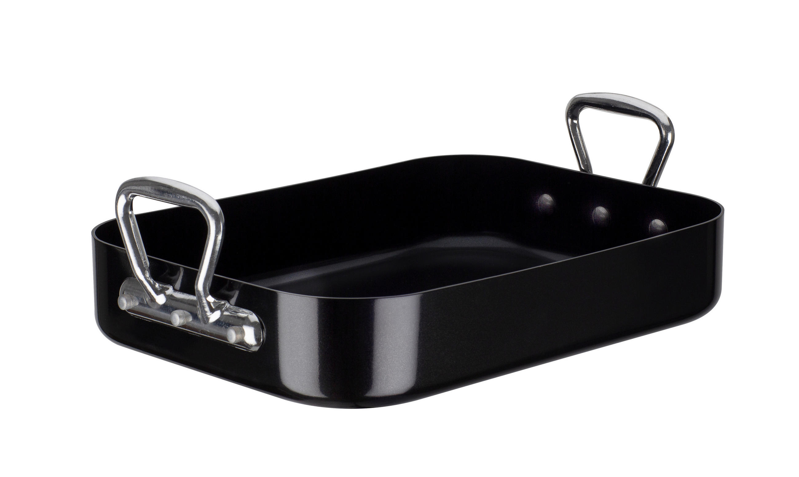 BRÄTER SALERNO 35/26/7 cm - Schwarz, Basics, Metall (35/26/7cm) - GSW