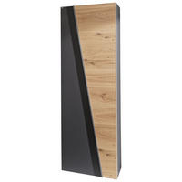 GARDEROBENSCHRANK  in 63,8/202/42,3 cm  - Wildeiche/Graphitfarben, Natur, Holz/Holzwerkstoff (63,8/202/42,3cm) - Voglauer