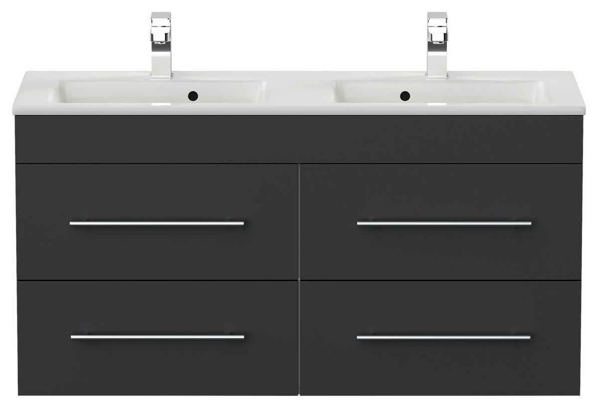 WASCHTISCHKOMBI 120 cm  - Graphitfarben/Weiß, Basics, Keramik/Holzwerkstoff (120cm) - MID.YOU