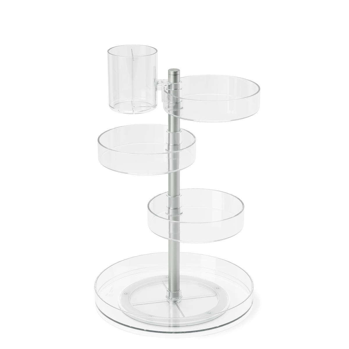 SUSTAV ZA UREDNOST  prozirno, boje nikla   - boje nikla/prozirno, Basics, metal/plastika (23/23cm) - Umbra