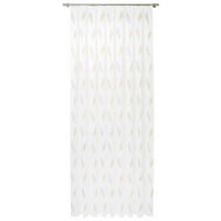 Perdea Tip Plasă  - maro/alb, Basics, textil (290cm) - Laguna