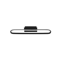 BADEZIMMER-WANDLEUCHTE Gianni 60/15/8 cm   - Schwarz, Basics, Metall (60/15/8cm) - Trio Leuchten